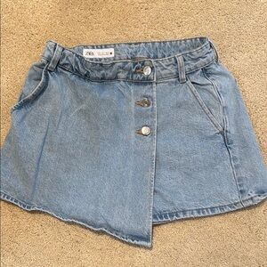 Zara Light Blue Denim Skirt